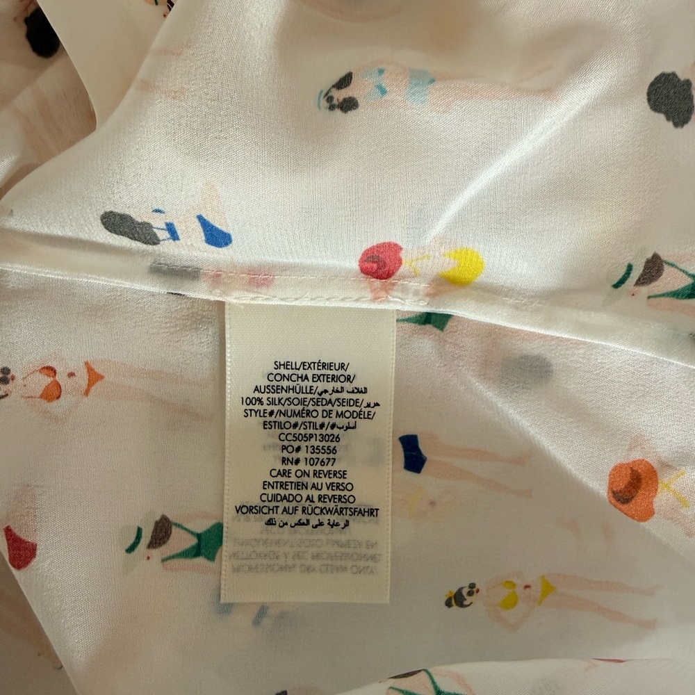 Alice + Olivia Eloise Printed Silk Blouse - Picture 8 of 16